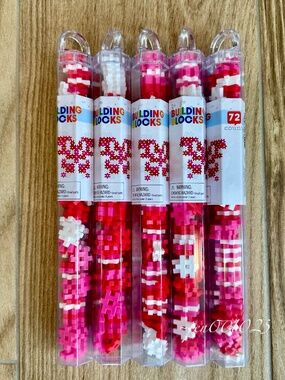 5 Sets Target Hashtag Building Blocks Valentine's Day Colors